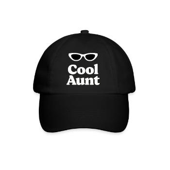 Cool Aunt Eyeglasses Logo - Baseball Cap - black/black - Front