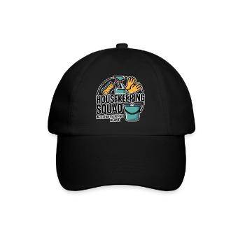 Funny Cleaning Design - Baseball Cap - black/black - Front