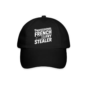Voleur professionnel de frites - Casquette classique - noir/noir - Devant