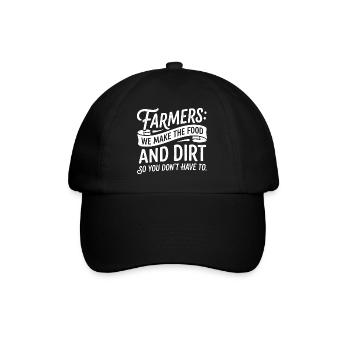 Farmer's humour, field work and taste - Baseball Cap - black/black - Front