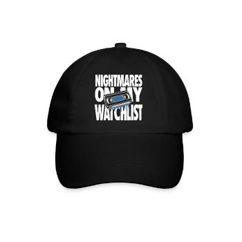 Cauchemars sur ma liste de visionnement Horreur - Casquette classique - noir/noir - Devant