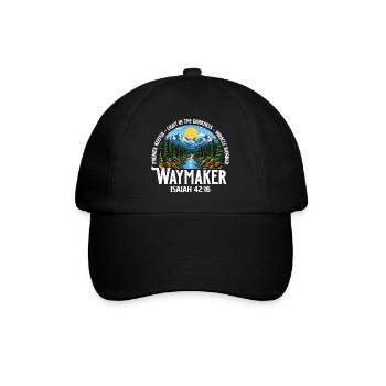 Waymaker Isaiah 42:16 Promise Keeper - Baseball Cap - black/black - Front