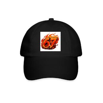 Fire Logo67 - Baseball Cap - black/black - Front