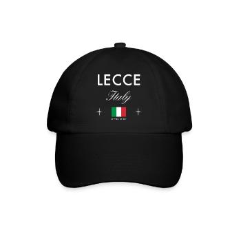 Lecce, Italie, coordonne un souvenir de voyage - Casquette classique - noir/noir - Devant