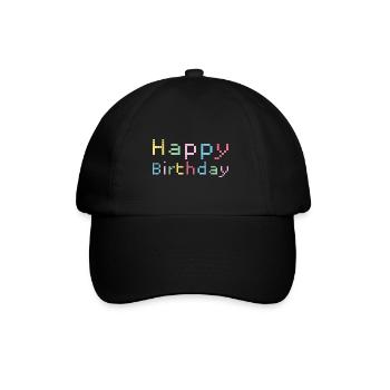 Happy Birthday Congratulations Gift Idea - Baseball Cap - black/black - Front