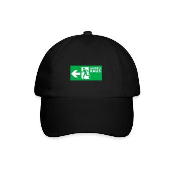 NAfDZIS Out - Baseball Cap - black/black - Front