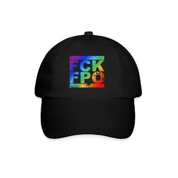 FCK FPÖ - Montrer l’exemple contre la droite - Casquette classique - noir/noir - Devant