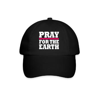 Pray for the earth - Casquette classique - noir/noir - Devant