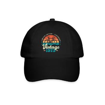 1973 Anniversary 50 years cycling - Baseball Cap - black/black - Front