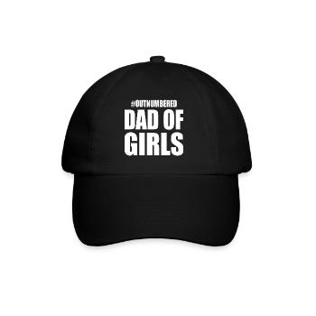 Dad of girls - Casquette classique - noir/noir - Devant