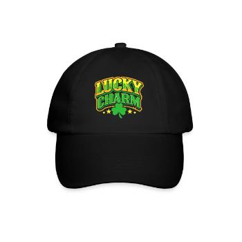 Porte-bonheur - Saint-Patrick - Irlande - Casquette classique - noir/noir - Devant