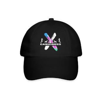 canicross dog sport dog training running with dog - Baseball Cap - black/black - Front