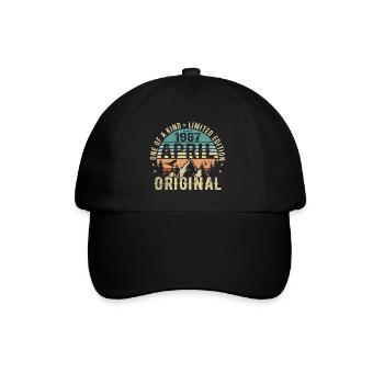 Né en avril 1967, légende depuis avril 1967 - Casquette classique - noir/noir - Devant