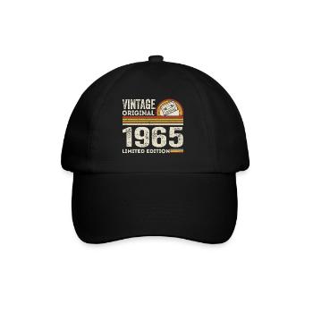 Vintage 1965 Cassette 1965 - 60th Anniversary 1965 - Baseball Cap - black/black - Front
