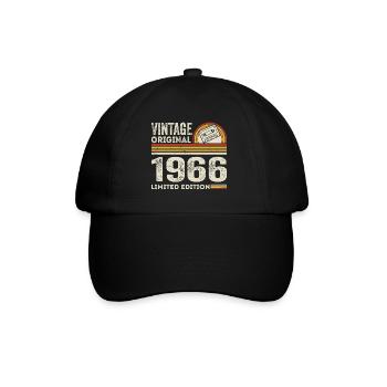 Vintage 1966 Cassette 1966 - 59th Anniversary 1966 - Baseball Cap - black/black - Front