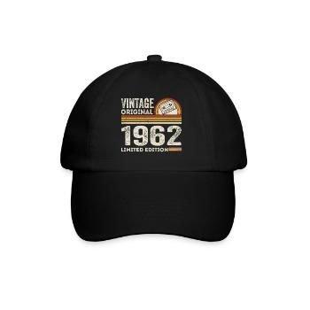 Vintage 1962 Cassette 1962 - 63rd Anniversary 1962 - Baseball Cap - black/black - Front