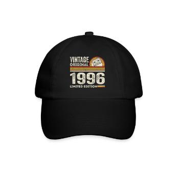 Vintage 1996 Cassette 1996 - 29e anniversaire 1996 - Casquette classique - noir/noir - Devant