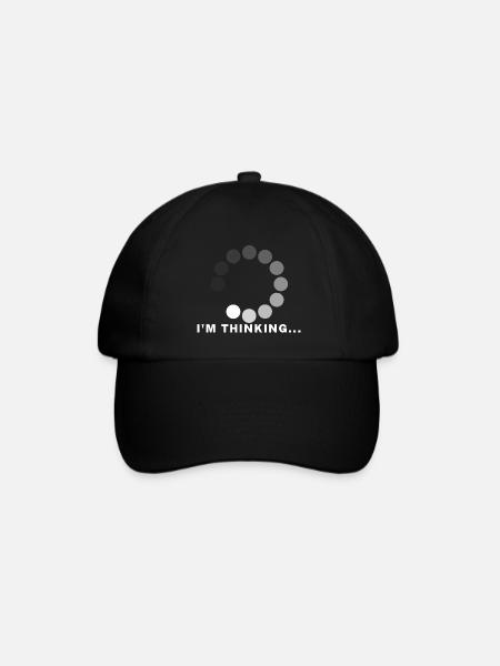 Im thinking ... - Baseball Cap - black/black
