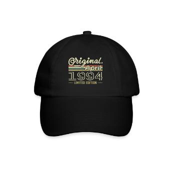 April 1994 Geschenk zum 31. Jahrestag April 1994 - Baseballkappe - Schwarz/Schwarz - Vorne