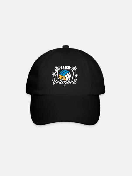 Beachvolleyball - Baseballkappe - Schwarz/Schwarz