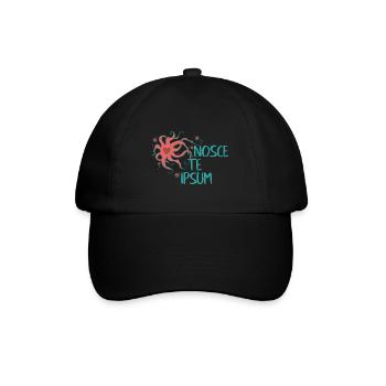 Herz Krake - Nosce Te Ipsum - Latin 1 - Casquette classique - noir/noir - Devant