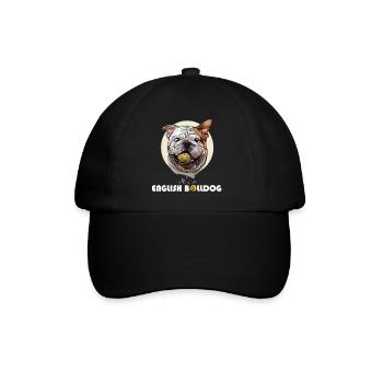 ENGLISH BULLDOG Bouledogue anglais Chien De Wilsign - Casquette classique - noir/noir - Devant