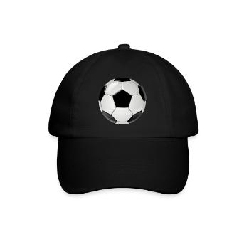 american football soccer football ball goalkeeper1 - Baseball Cap - black/black - Front