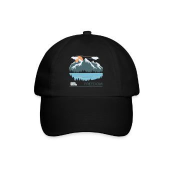 camping - Baseball Cap - black/black - Front