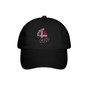 Geschenk Its in my dna dns roots Daenemark - Baseballkappe - Schwarz/Schwarz - Vorne
