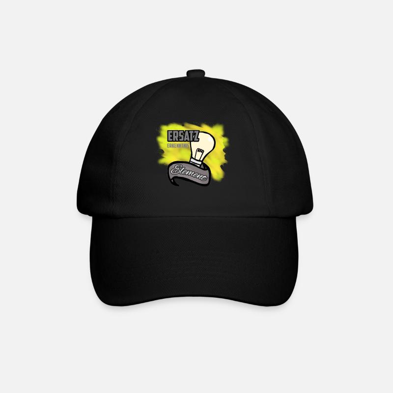 Mir geht ein Licht auf... Idee, Erkenntniss - Baseballkappe - Schwarz/Schwarz