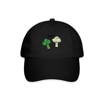 Brokkoli - Baseballkappe - Schwarz/Schwarz - Vorne