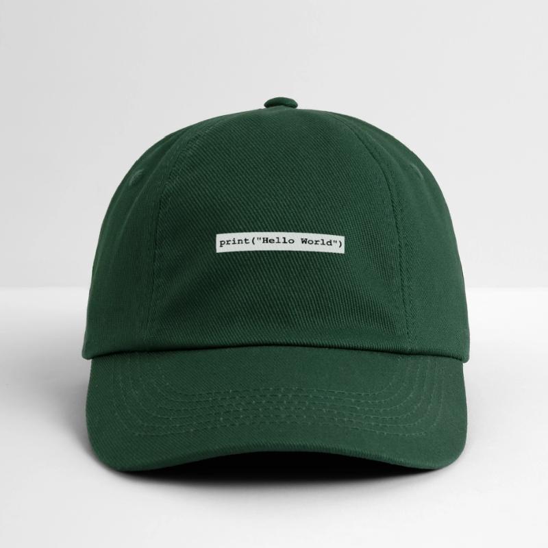 Cadeau du programme de développement Hello World Python Casquette classique