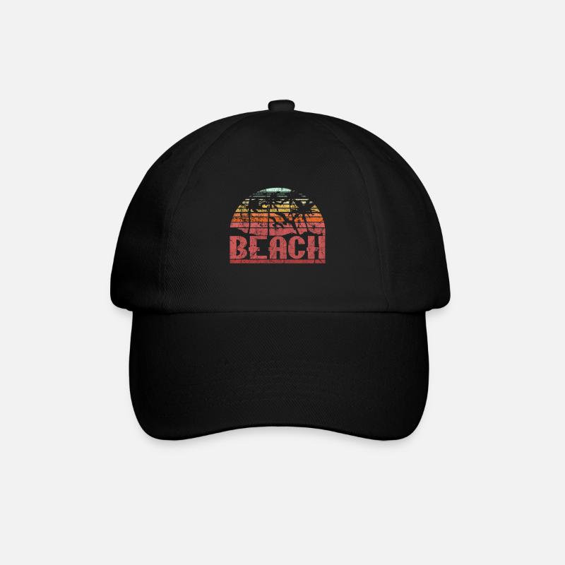Beach - Baseball Cap - black/black