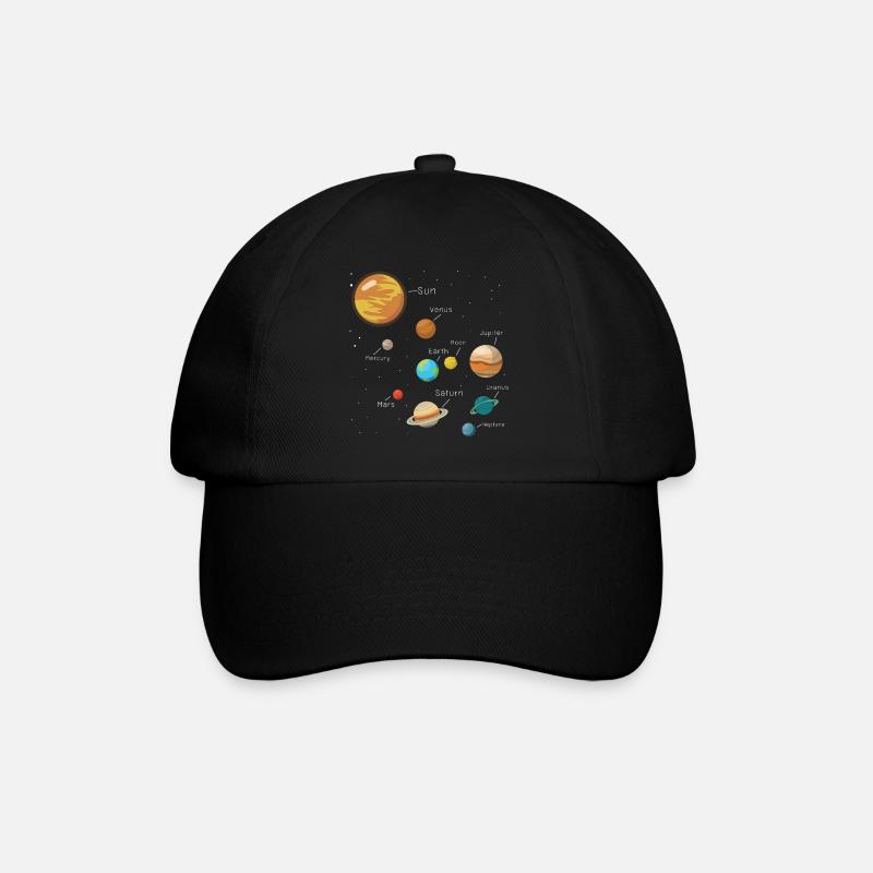 Universe Planet Galaxy Comic Cool Gift - Baseball Cap - black/black