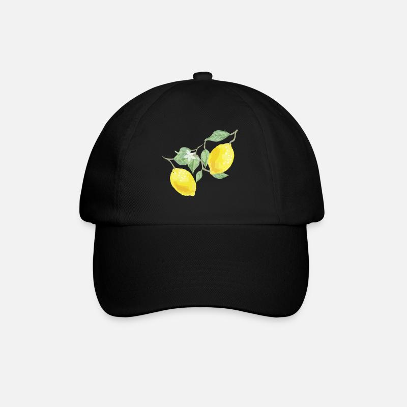 Lemons - Baseball Cap - black/black