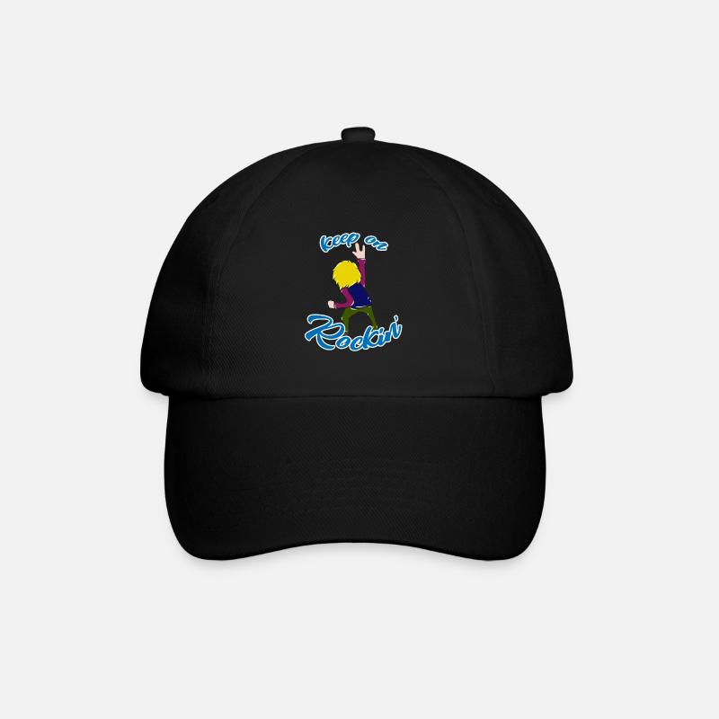 Rock 'n' Roll - Baseballkappe - Schwarz/Schwarz