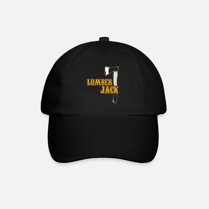 Holzfäller - Baseballkappe - Schwarz/Schwarz