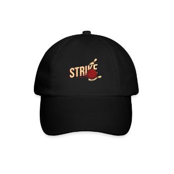 Bowling - Baseballkappe - Schwarz/Schwarz - Vorne