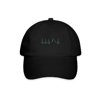 Hai - Baseballkappe - Schwarz/Schwarz - Vorne