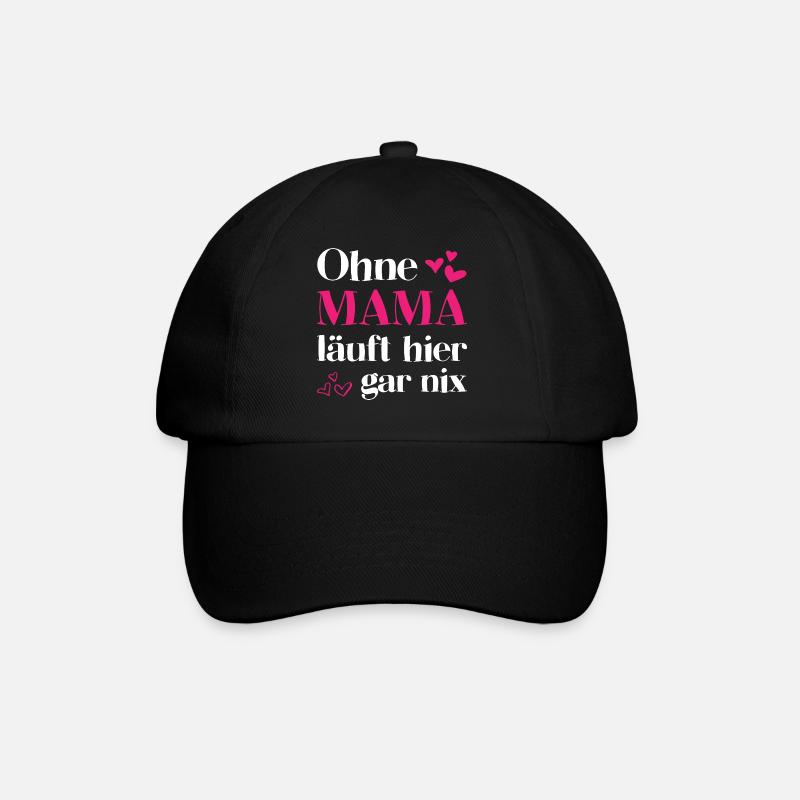 Mama Mutter Muttertag Muttertagsgeschenk Geschenk - Baseballkappe - Schwarz/Schwarz