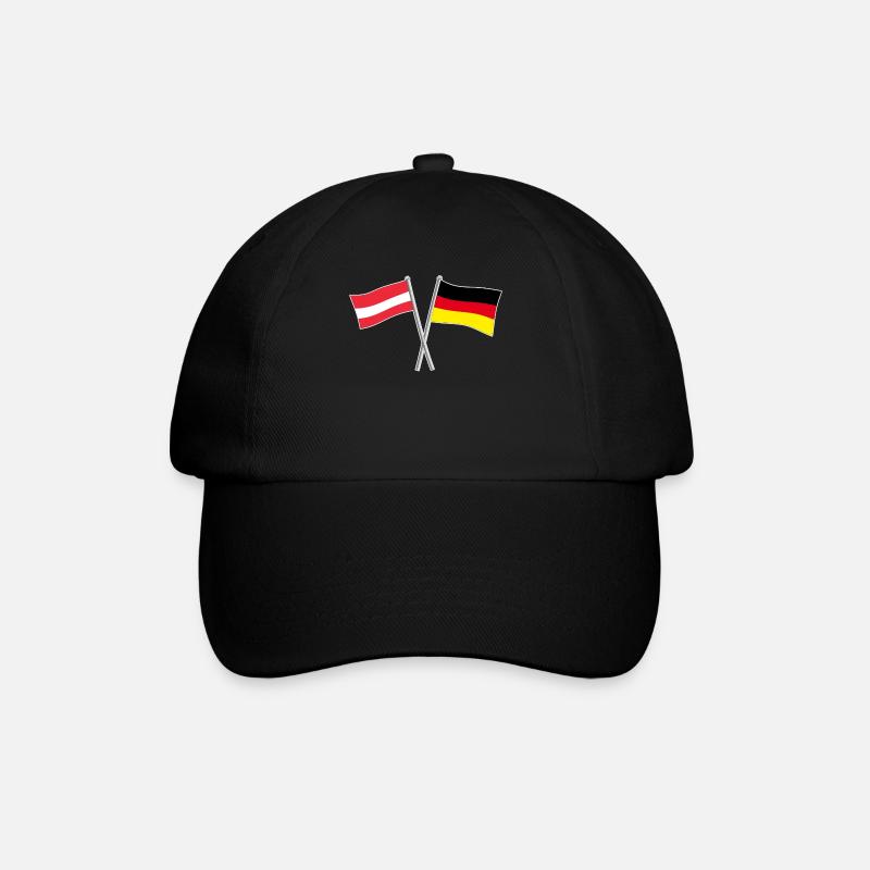 Germany Austria gift - Baseball Cap - black/black