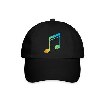 Note musicale musicien cadeau son icône musicale - Casquette classique - noir/noir - Devant