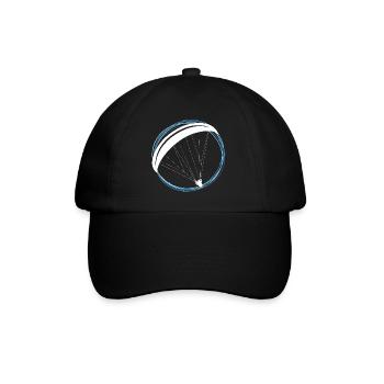 Parapente parapente pilote cadeau de parapente - Casquette classique - noir/noir - Devant