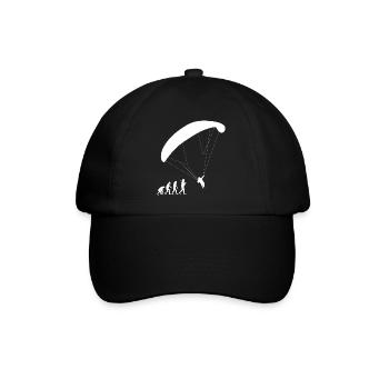 Parapente Evolution Parapente voler cadeau - Casquette classique - noir/noir - Devant