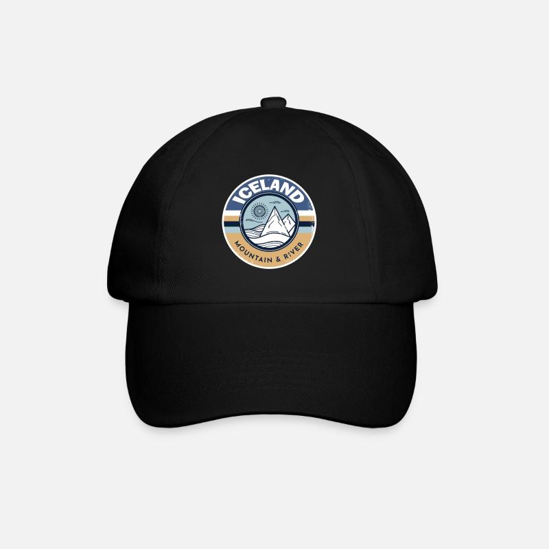 Iceland - Baseball Cap - black/black