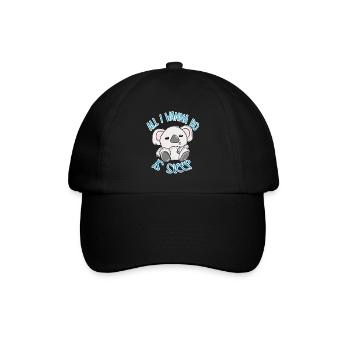 Koala - Baseballkappe - Schwarz/Schwarz - Vorne