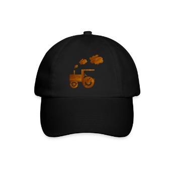tractor - Baseball Cap - black/black - Front
