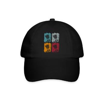 batterie percussion djembé - Casquette classique - noir/noir - Devant