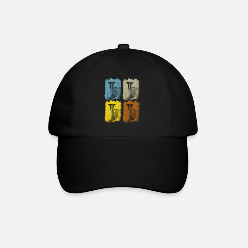 Tuba retro - Baseballkappe - Schwarz/Schwarz