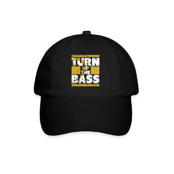 Musik Bass - Baseballkappe - Schwarz/Schwarz - Vorne